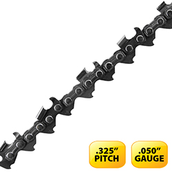 Laser Semi-Chisel Ripping Chain 325 Pitch x 050 Gauge Sold by the Drive Link