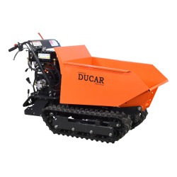 Motorized tracked wheelbarrow